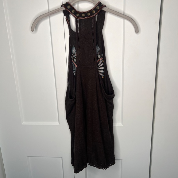 Taylor & Sage Boho Embroidered Halter Tank Women’s Size Small - Picture 5 of 6
